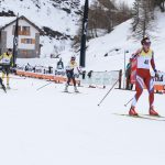 Giulia Stuerz all’arrivo.
