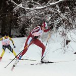 Sara Pellegrini e Francesca Baudin, impegnate nella Ski Sprint Primiero Energia.