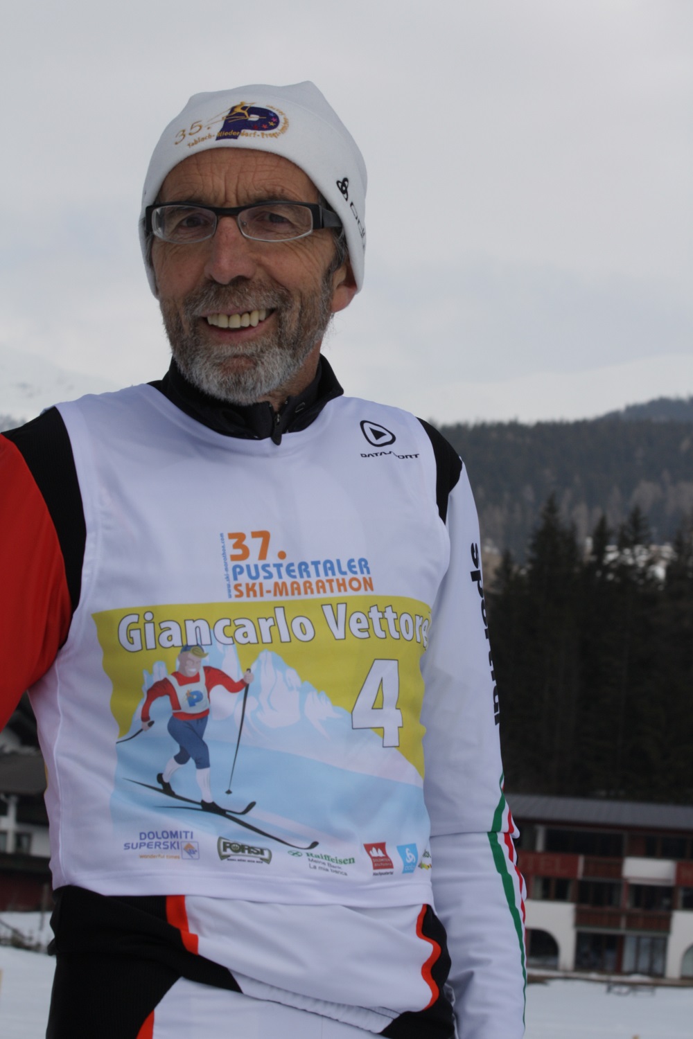 Giancarlo Vettorel, uno dei 4 uomini d'oro della Pustertaler Marathon.