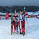Le tre norvegesi, vincitrici della sprint di Lillehammer.