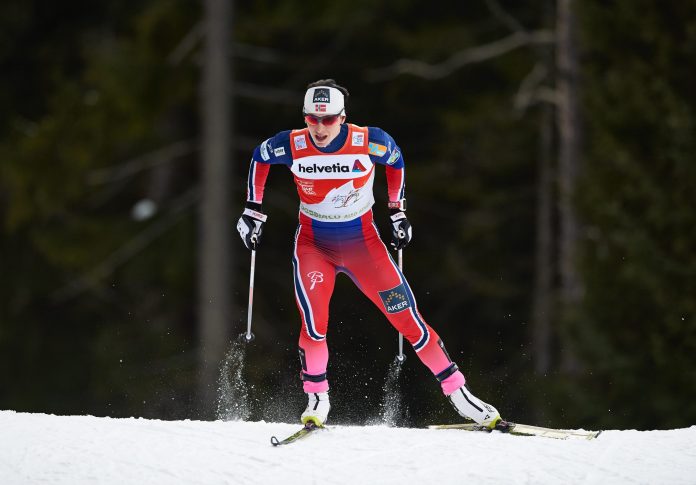 Marit Bjorgen, vincitrice della Final Climb del Tour de Ski.