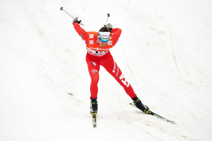 Roland Clara nella Final Climb del Tour de Ski.