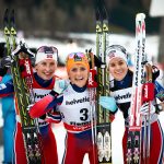 Le vincitrici della tappa odierna del Tour de Ski 2015.