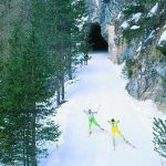 Un bellissimo passaggio della Dobbiaco-Cortina.