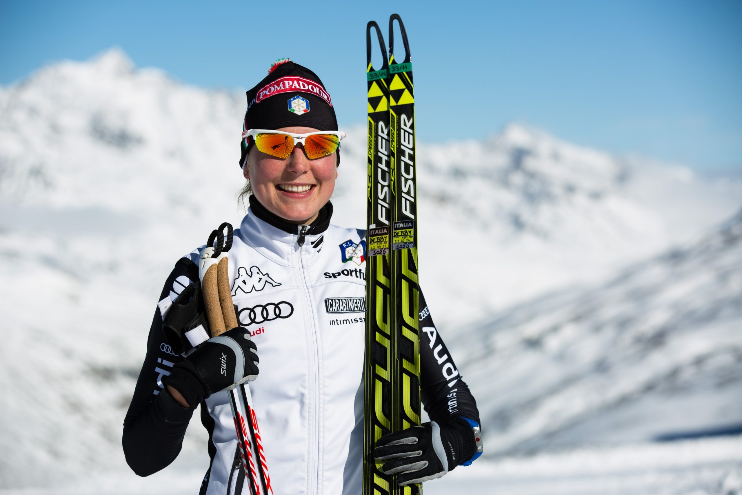Debora Agreiter, atleta azzurra della Nazionale di sci di fondo.