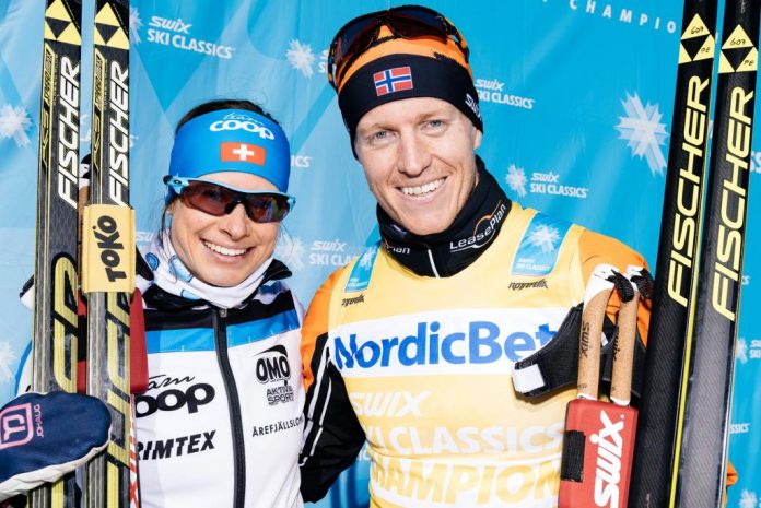 I vincitori della Årefjällsloppet.