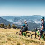 Switzerland Summer: Capanna Monte Bar, Mountainbiker Paar